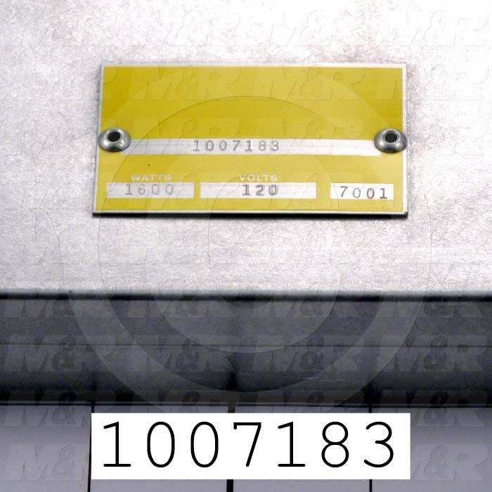 Heat Panel, 16"x20", 120VAC, Wires on Side