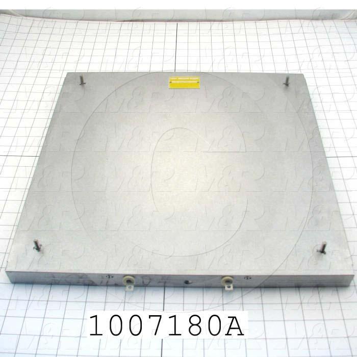 Heat Panel, 18"x18", 2592W, 208VAC, Terminals on Side