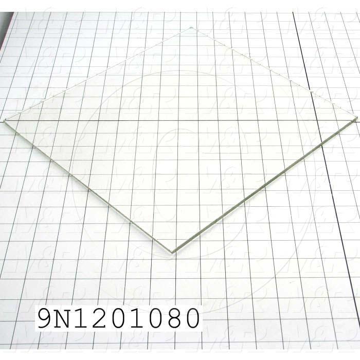 High Temp. Glass, Temperature Rating 446F, Dimensions 1/4"X12-3/16"X13-1/16"
