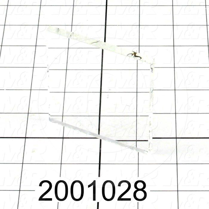 High Temp. Glass, Temperature Rating 446F, Dimensions 1/4"x3"x3"