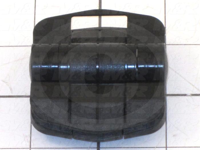 Hinge, Detent, Surface Mounting Style, 2.00 in. Width, 2.00 in. Overall Length, Plastic