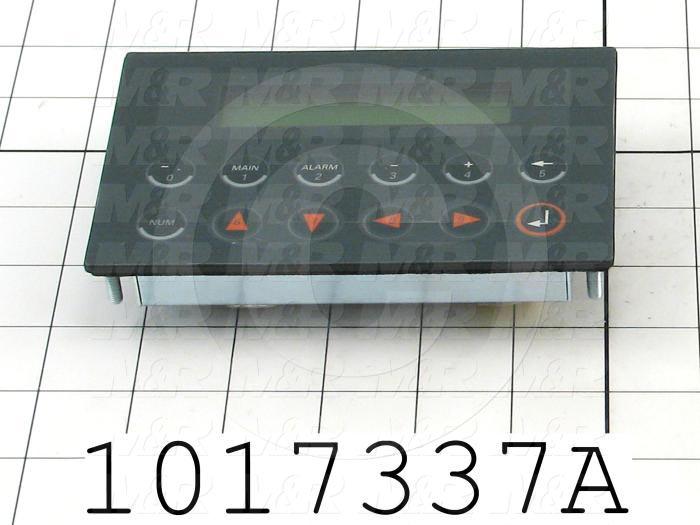 HMI Panel, 3.5", Alphanumeric, 2 Lines Display, 5VDC, RS232, RS422, With Customized Keys