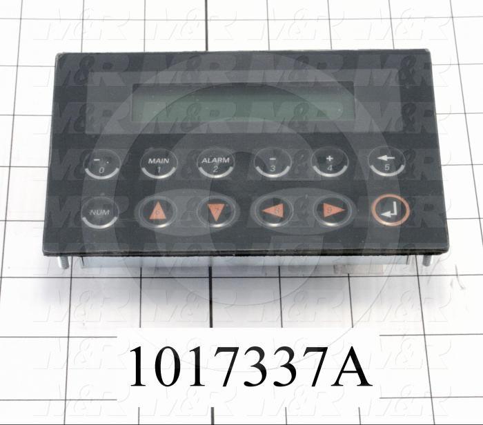 HMI Panel, 3.5", Alphanumeric, 2 Lines Display, 5VDC, RS232, RS422, With Customized Keys