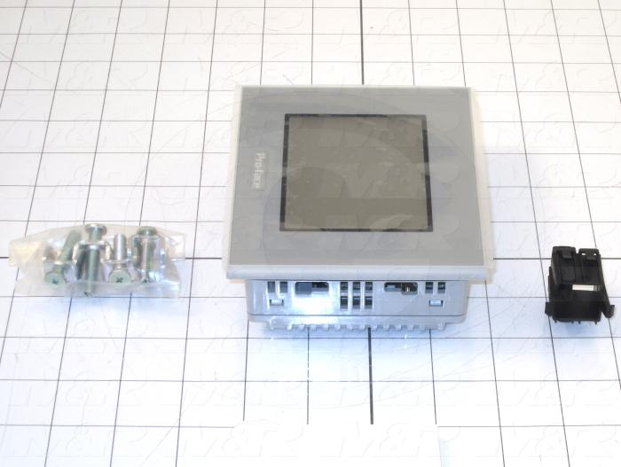 HMI Panel, AST Series, 3.8", Touch Screen, Amber/Red, 24VDC, Serial COM, USB