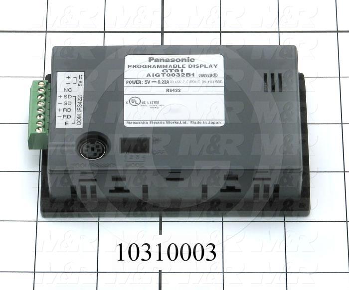 HMI Panel, GT02 Series, 3.5", Touch Screen, Monochrome, 5VDC, RS422, Ethernet