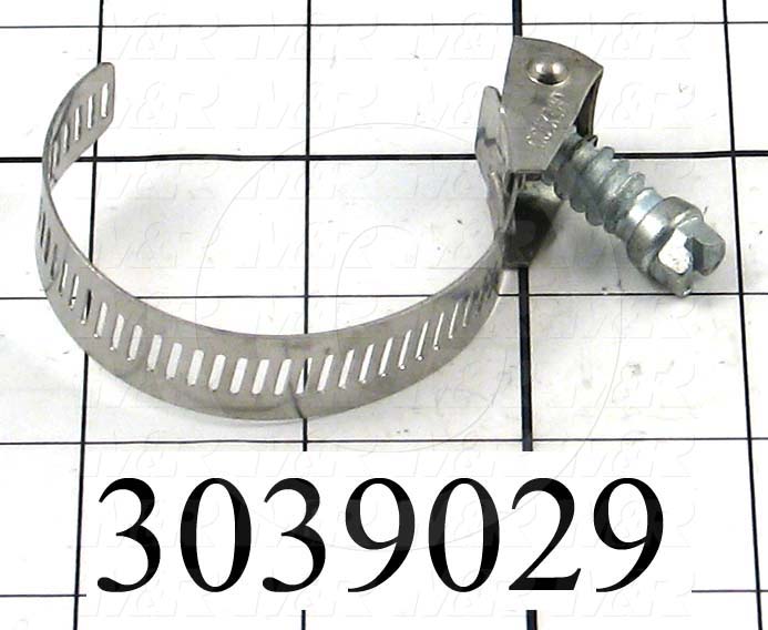 Hose and Tube Clamps, Worm Drive Clamp Type, Quick Opening, Stainless Steel Material, 0.50" To 1.25" Clamp ID Range, 0.56" Band  Width, SAE No. 12