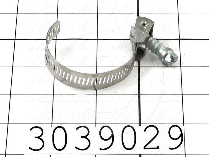 Hose and Tube Clamps, Worm Drive Clamp Type, Quick Opening, Stainless Steel Material, 0.50" To 1.25" Clamp ID Range, 0.56" Band  Width, SAE No. 12