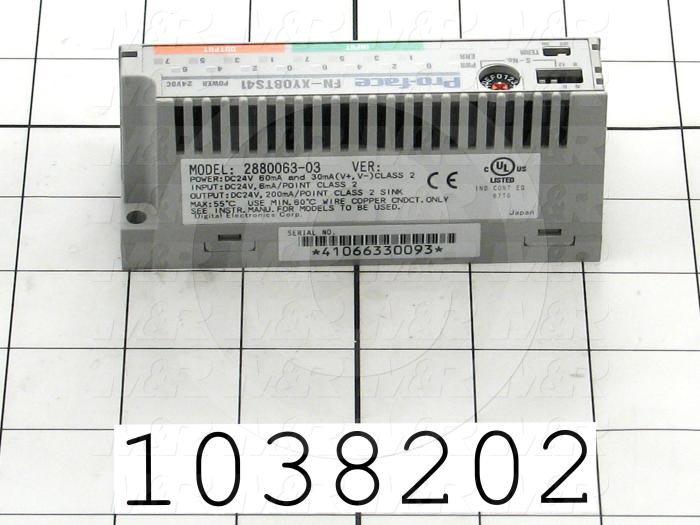 I/O Module, Flex Network, 8 Inputs, Sink/Source, 8 Outputs, Transistor Sink