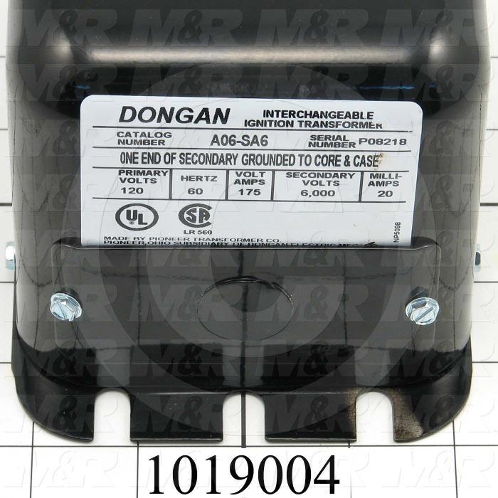 Ignition Transformer, 120V, 60Hz, 6000VAC