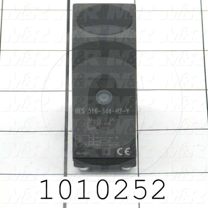 Inductive Proximity Switch, Block, Sensing Range 5mm, 3 Wire NPN, Normally Open, 10-30VDC