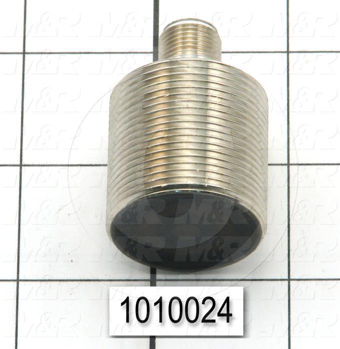 Inductive Proximity Switch, Round,30mm Diameter, Sensing Range 10mm, NPN, Normally Open, 5' Coil Cable