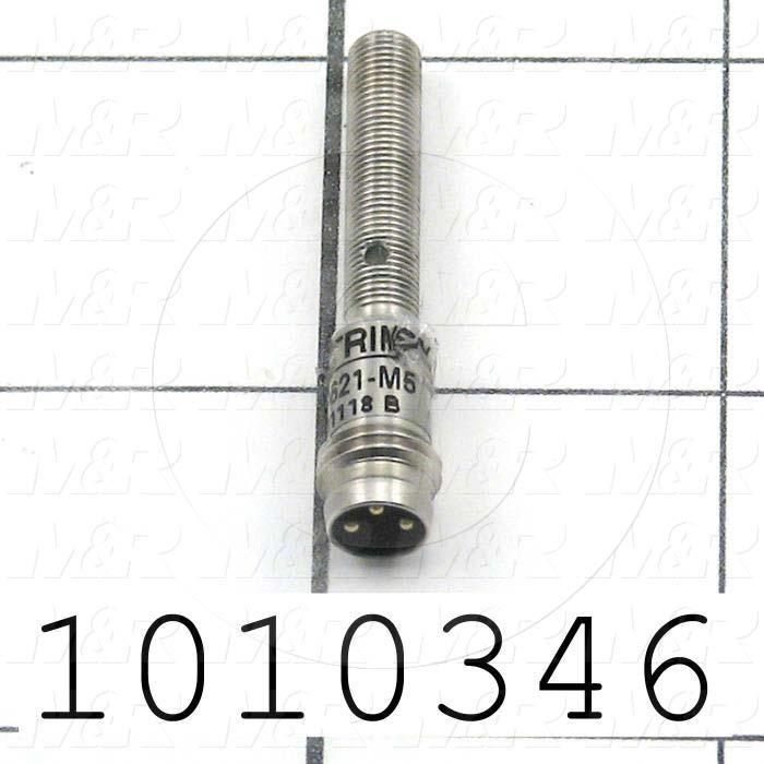 Inductive Proximity Switch, Round, 5mm Diameter, Sensing Range 1.5mm, NPN, 10-30VDC, Quick Disconnect Connector
