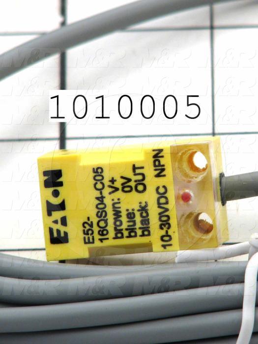 Inductive Proximity Switch, Square, NPN, Normally Open, 5m Cable