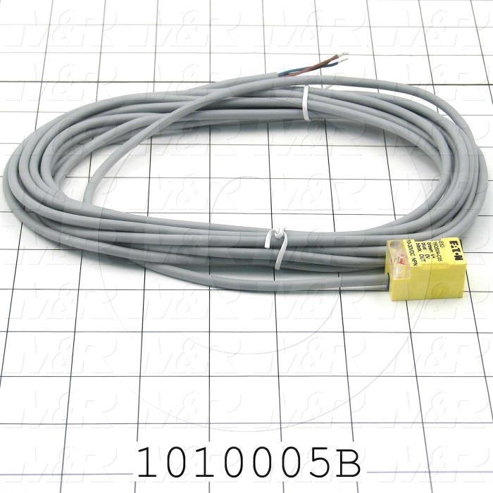 Inductive Proximity Switch, Square, NPN, Normally Open, 5m Cable