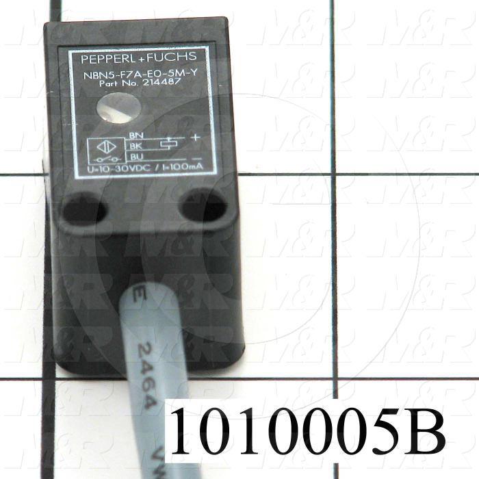 Inductive Proximity Switch, Square, NPN, Normally Open, 5m Cable