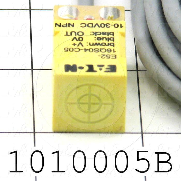 Inductive Proximity Switch, Square, NPN, Normally Open, 5m Cable