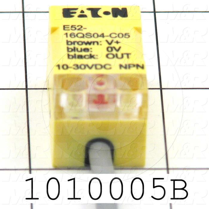 Inductive Proximity Switch, Square, NPN, Normally Open, 5m Cable