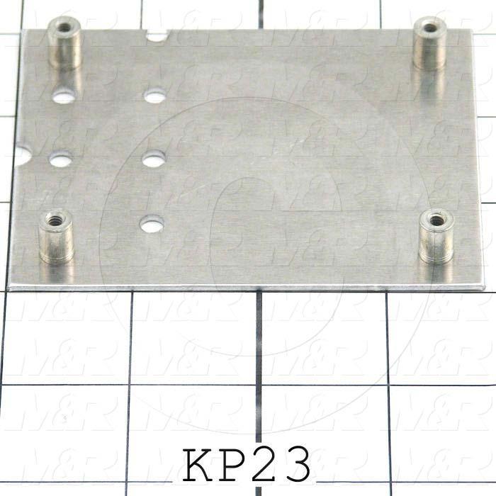 Key Pad Frame, Discription Key Pad Frame, 3.00 in. Width, 3.75" Length, 0.062" Thickness, Aluminum Material, Exposure System 23x27 M&R Machines, 1 Gal. Notes