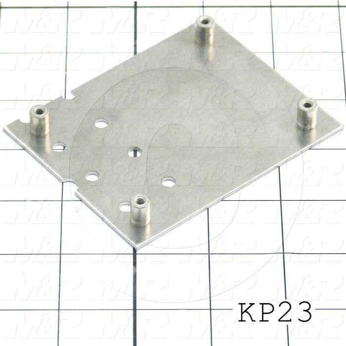 Key Pad Frame, Discription Key Pad Frame, 3.00 in. Width, 3.75" Length, 0.062" Thickness, Aluminum Material, Exposure System 23x27 M&R Machines, 1 Gal. Notes