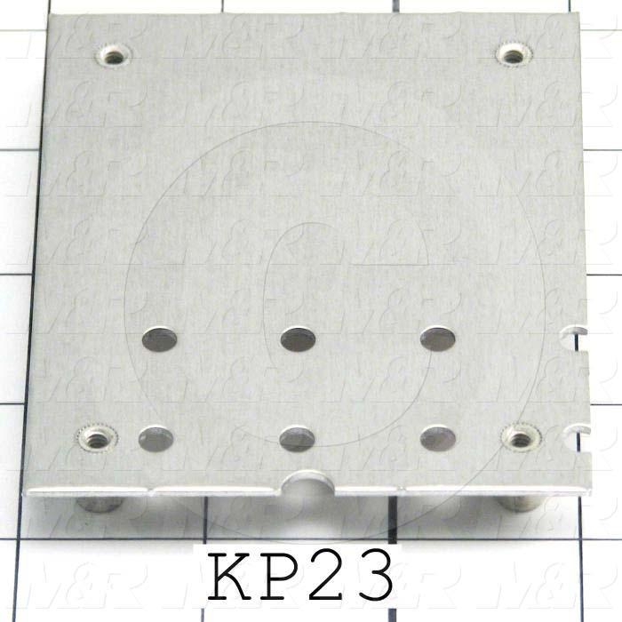 Key Pad Frame, Discription Key Pad Frame, 3.00 in. Width, 3.75" Length, 0.062" Thickness, Aluminum Material, Exposure System 23x27 M&R Machines, 1 Gal. Notes
