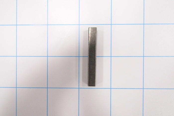 Keys, Square Key, 1/4' Square Size, 1-3/4 in. Length, Undersized
