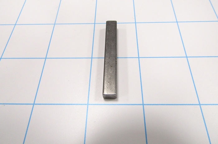 Keys, Square Key, 1/4' Square Size, 1-3/4 in. Length, Undersized