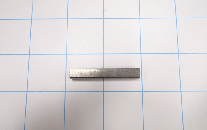 Keys, Square Key, 1/4' Square Size, 1-3/4 in. Length, Undersized