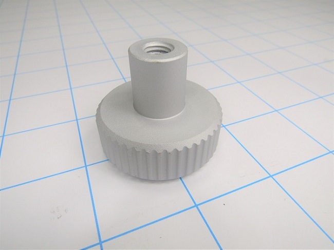 Knobs, Knurled, Threaded Hole, M8 Thread Size, 45 mm Knob Length, 40 mm Outside Diameter