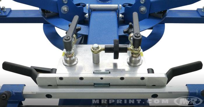 Kruzer Manual Screen Printing Press: Micro-registration with zero set point guides