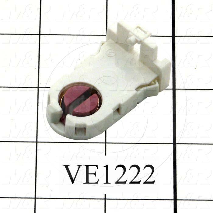 Lamp Holder, With Red And 4 Connecting Holes, Use For Fluorescent Lamp