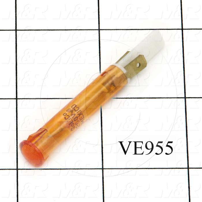 Lamp, Indicator, 250V, Amber