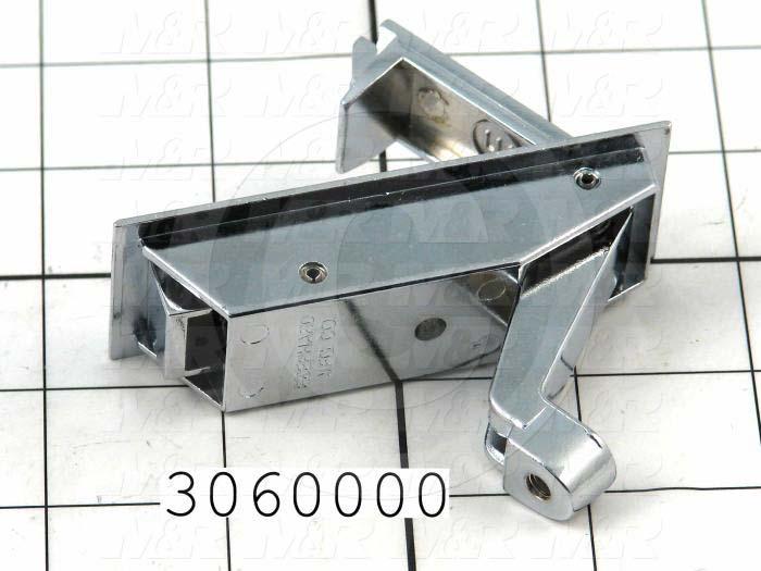 Latches, Compression Trigger Latch, 0.75"-1.25" Latching Distance, 4.00 in. Overall Length, 1.18" Width, 1.875" Thickness, Steel, Chrome Finish