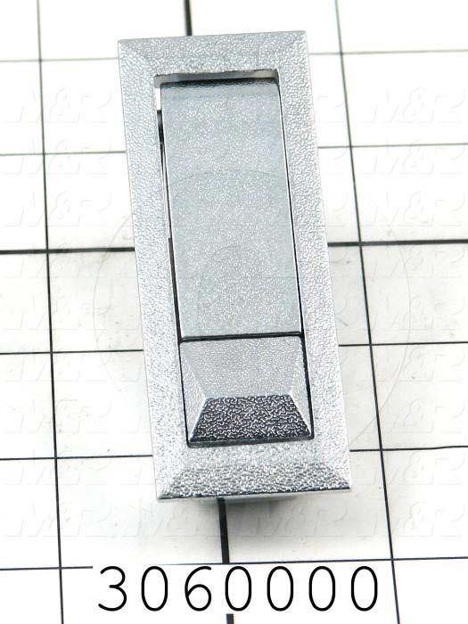 Latches, Compression Trigger Latch, 0.75"-1.25" Latching Distance, 4.00 in. Overall Length, 1.18" Width, 1.875" Thickness, Steel, Chrome Finish