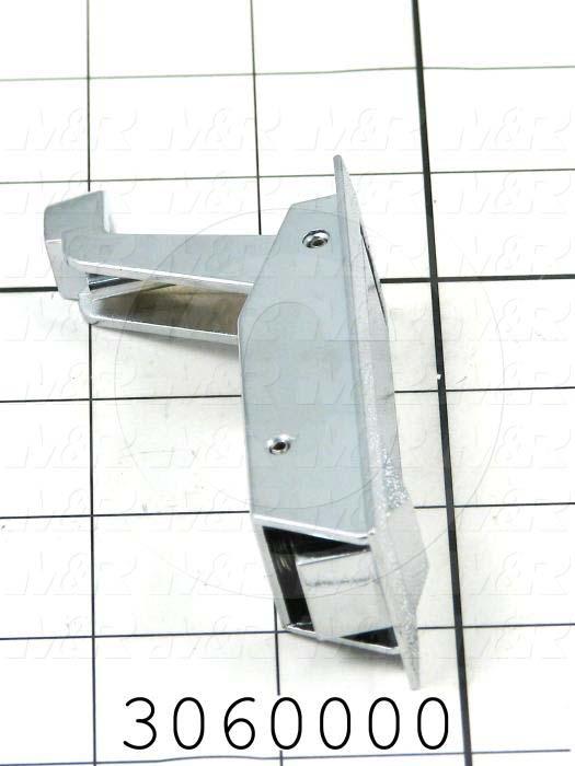 Latches, Compression Trigger Latch, 0.75"-1.25" Latching Distance, 4.00 in. Overall Length, 1.18" Width, 1.875" Thickness, Steel, Chrome Finish