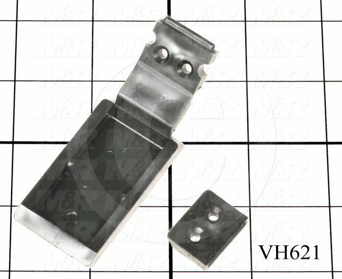 Latches, Over Center Draw Latch, 0.25" Adjustable Latching Distance, 2.16" Overall Length, 1.20" Width, 0.31" Thickness, Polypropylene, Black Finish, Black Color, 100 lbf Work Load Limit