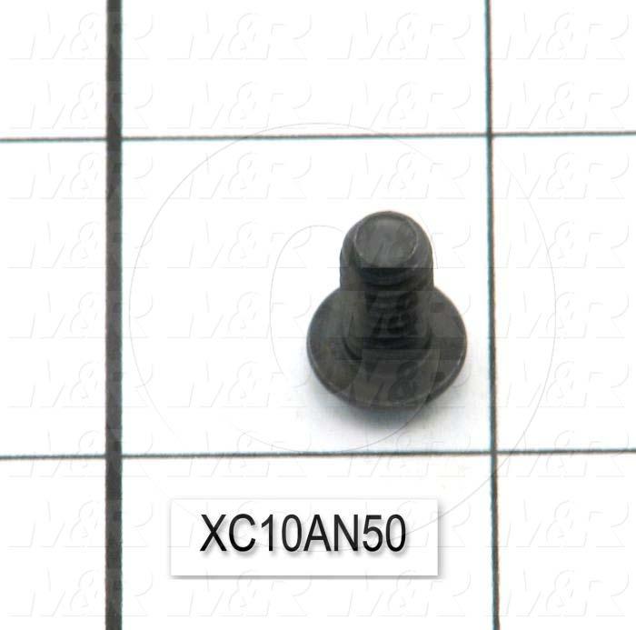 Machine Screws, Button Head, Steel, Thread Size 1/4"-20, Screw Length 1/2 in., Full Thread Length, Right Hand, Black Oxide
