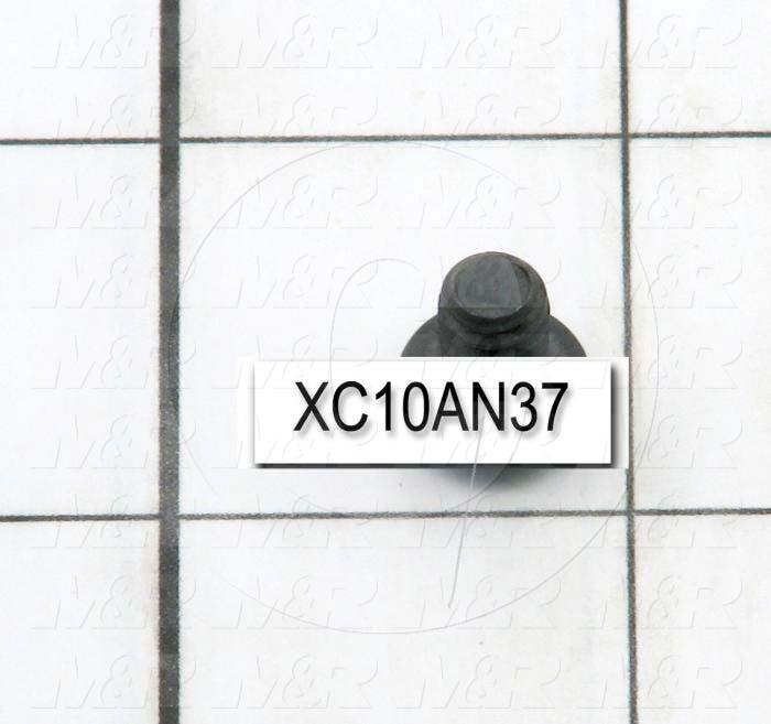 Machine Screws, Button Head, Steel, Thread Size 1/4"-20, Screw Length 3/8", Full Thread Length, Right Hand, Black Oxide