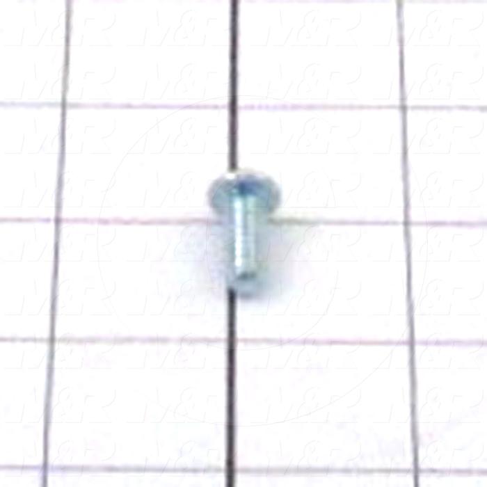 Machine Screws, Button Head, Steel, Thread Size 1/4"-20, Screw Length 5/8", Full Thread Length, Right Hand, Zinc