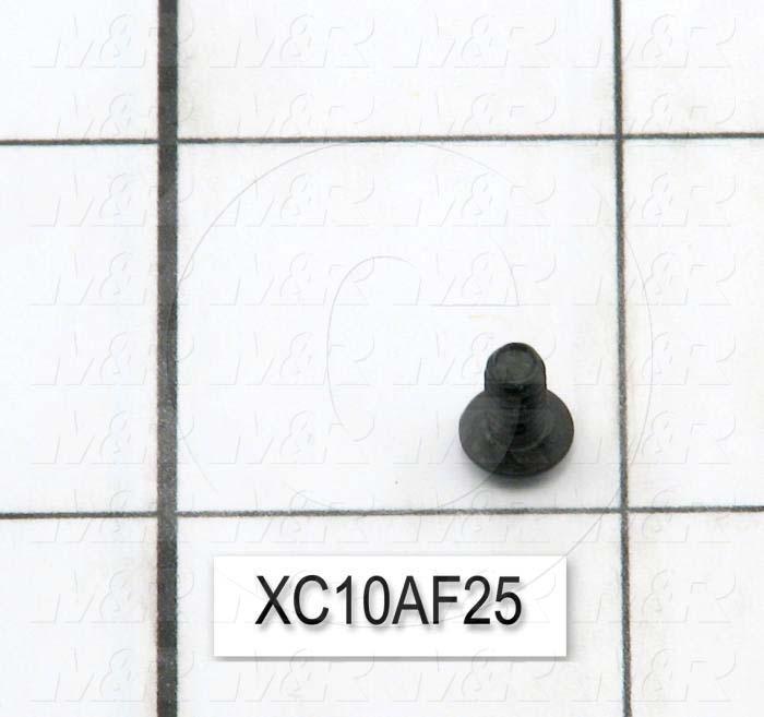 Machine Screws, Button Head, Steel, Thread Size 6-32, Screw Length 1/4 in., Full Thread Length, Right Hand, Black Oxide
