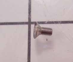Machine Screws, Flat Head, Stainless Steel, Thread Size M3 X 0.5, Screw Length 6 mm, Full Thread Length, Right Hand, Passivated