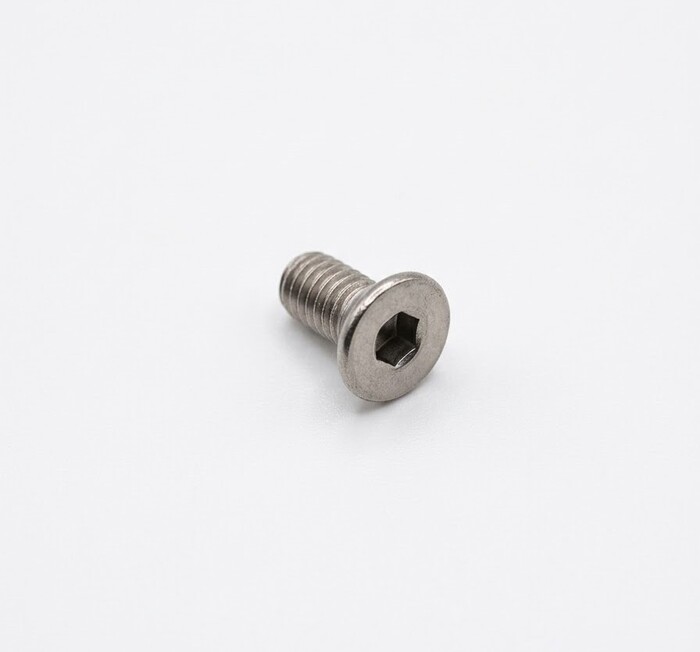 Machine Screws, Flat Head, Stainless Steel, Thread Size M3 X 0.5, Screw Length 6 mm, Full Thread Length, Right Hand, Passivated