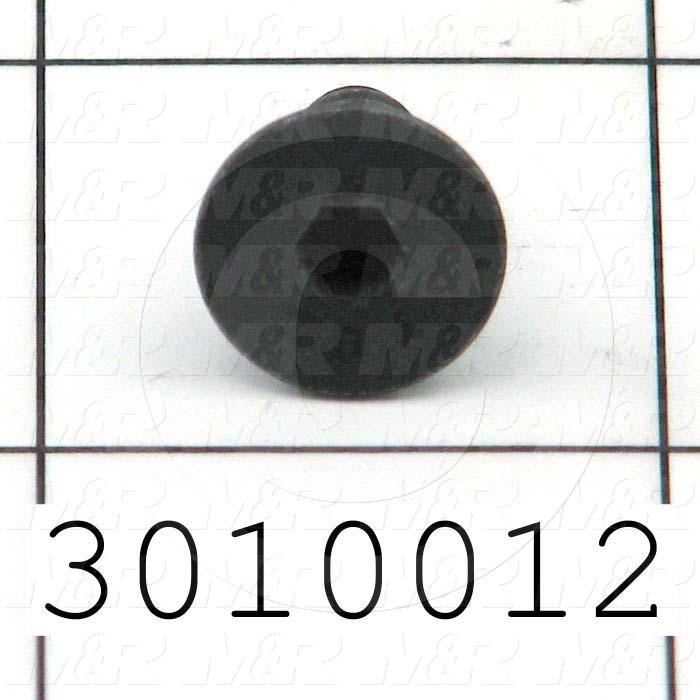 Machine Screws, Flat Head, Steel, Thread Size 1/4"-20, Screw Length 1/2 in., Full Thread Length, Right Hand, Black Oxide