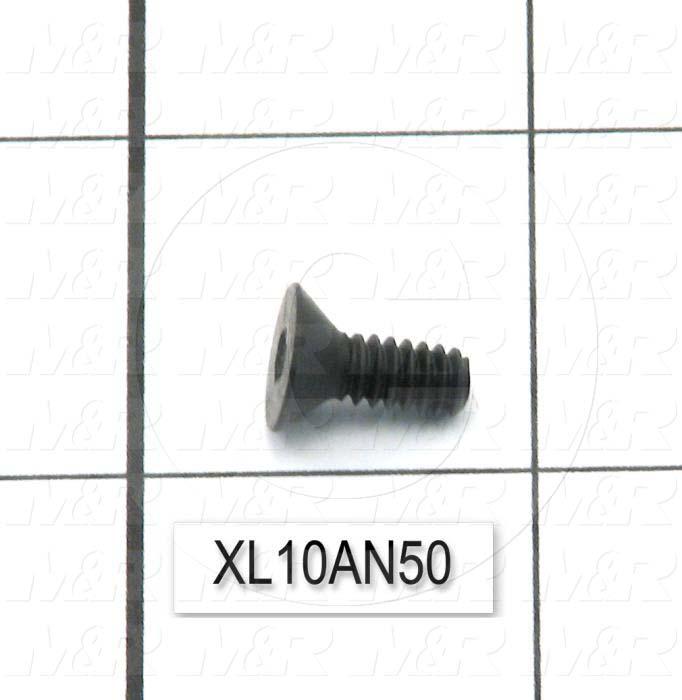 Machine Screws, Flat Head, Steel, Thread Size 1/4"-20, Screw Length 1/2 in., Full Thread Length, Right Hand, Black Oxide