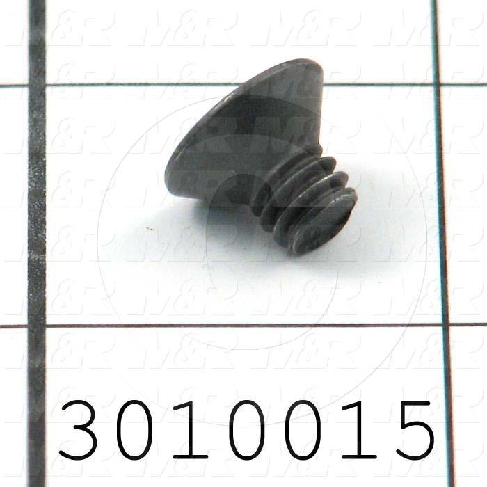 Machine Screws, Flat Head, Steel, Thread Size 1/4"-20, Screw Length 3/8", Full Thread Length, Right Hand, Black Oxide