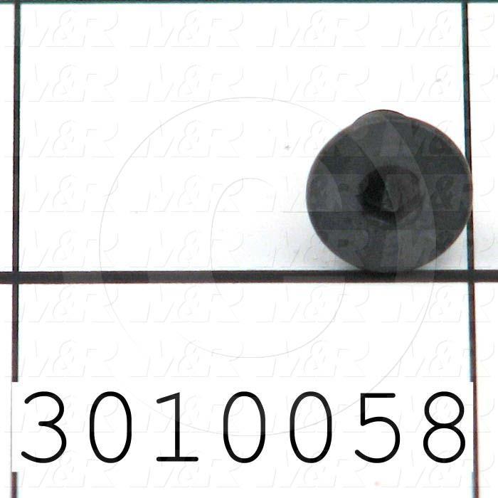 Machine Screws, Flat Head, Steel, Thread Size 10-32, Screw Length 3/8", Full Thread Length, Right Hand, Black Oxide