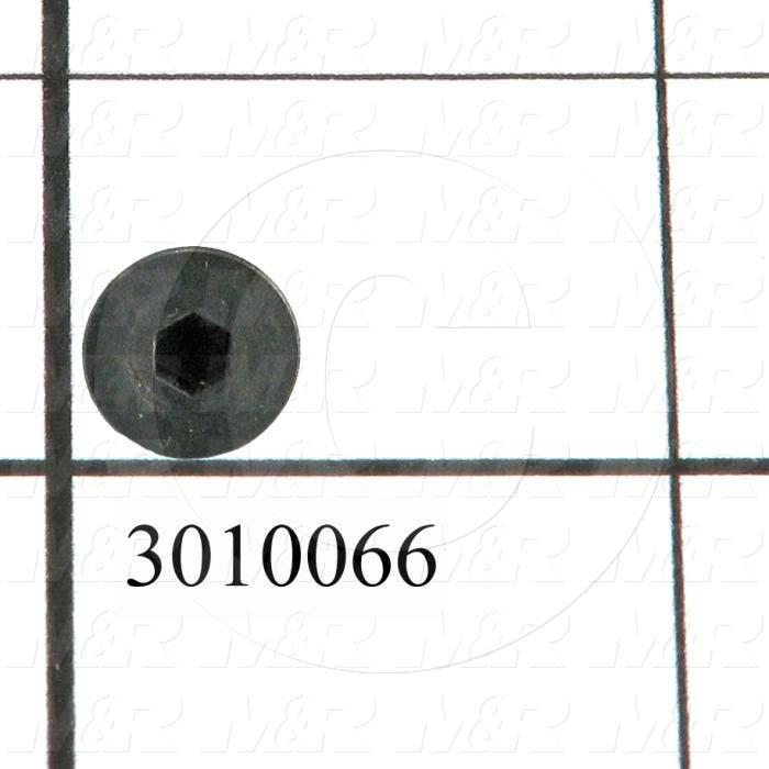 Machine Screws, Flat Head, Steel, Thread Size 8-32, Screw Length 3/8", Full Thread Length, Right Hand, Black Oxide