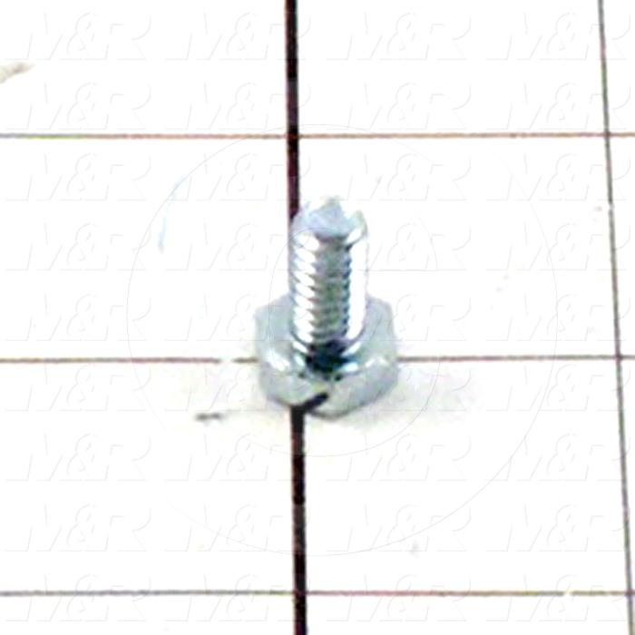 Machine Screws, Hex Head, Stainless Steel, Thread Size 1/4"-20, Screw Length 1/2 in., Full Thread Length, Right Hand, Plain
