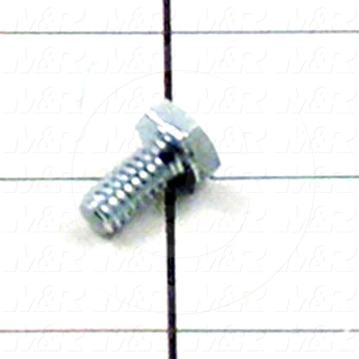 Machine Screws, Hex Head, Stainless Steel, Thread Size 1/4"-20, Screw Length 1/2 in., Full Thread Length, Right Hand, Plain