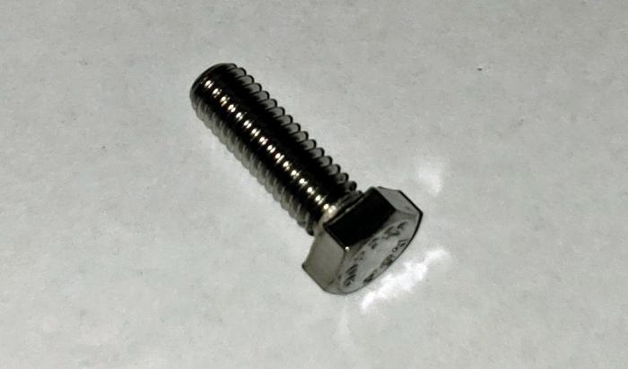 Machine Screws, Hex Head, Stainless Steel, Thread Size 5/16-18, Screw Length 1 in., Full Thread Length, Right Hand, Zinc