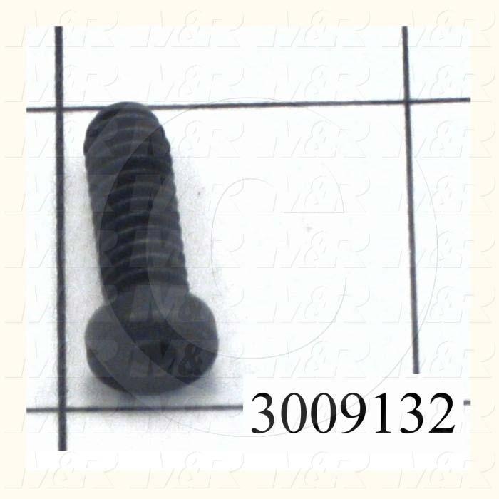 Machine Screws, Low Socket Head, Steel, Thread Size 1/4"-20, Screw Length 3/4", Full Thread Length, Right Hand, Black Oxide